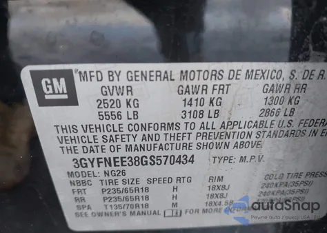 2016 Cadillac Srx Luxury Collection из США, поврежденный, VIN 3GYFNEE38GS570434